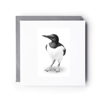 Guillemot Bird – Coastal Wildlife Greeting Card, 2 of 6