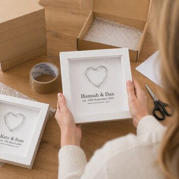 Personalised 6th Anniversary Gift Handmade Iron Heart, 5 of 12