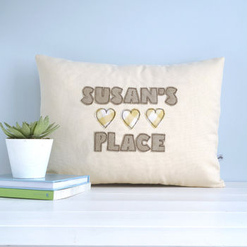 Personalised Hearts Cushion Gift, 7 of 12