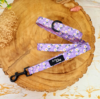 Lucky Little Lavender Daisies Dog Harness With Optional Set, 6 of 7