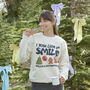 Smiling's My Favourite Christmas Sweatshirt, thumbnail 2 of 5