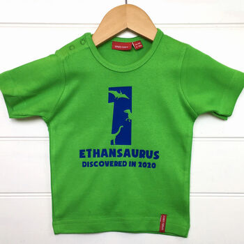 Personalised Dinosaur Age Birthday T Shirt, 4 of 11
