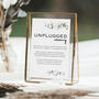 Unplugged Ceremony Wedding Sign, thumbnail 3 of 4
