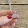 Mini Moon Or Full Moon Necklace In Eco Sterling Silver, thumbnail 1 of 6