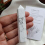 Howlite Crystal Tower With Optional Tumblestone, thumbnail 3 of 7