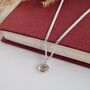Tiny Solid Sterling Silver Heart Pebble Necklace, thumbnail 6 of 7