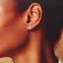 Gift Bag Bridesmaid Thank You Crystal Heart Bow Earrings, thumbnail 9 of 9