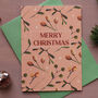 Vintage Style Mistletoe Christmas Cards, thumbnail 2 of 6