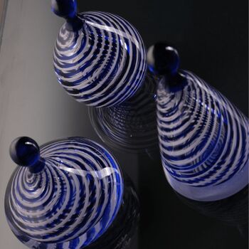 Handmade Triangolo Piatto Hand Blown Glass Sculpture, 11 of 12