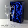 Wedding Toasting Glasses Mr And Mrs Crystal Flutes, thumbnail 1 of 6