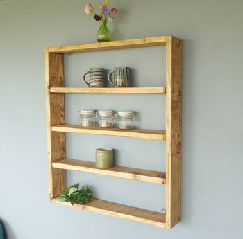Handmade Wooden Kitchen Wall Shelves, 4 of 6