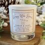 New Home Personalised Christmas Candle, thumbnail 1 of 8