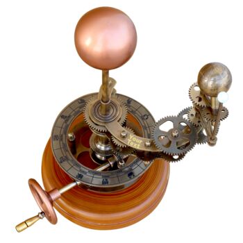 Engraved Mechanical Orrery Solar Astronomy System, 3 of 11