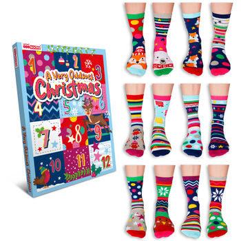 Ladies 12 Day Advent Calendar A Very Oddsock Christmas, 2 of 2