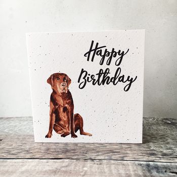 Happy Birthday Labrador Card, 2 of 4