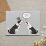 Border Collie Wedding / Engagement / Anniversary Card, thumbnail 1 of 2