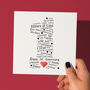 Personalised 1st Paper Wedding Anniversary Card, thumbnail 1 of 8