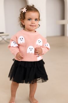 Halloween Ghost Applique Knit Jumper, 4 of 6