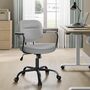Desk Chair Ergonomic Synthetic Leather Office Chair, thumbnail 2 of 12