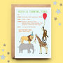 Personalised Jungle Birthday Party Invitations, thumbnail 1 of 2