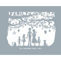 Family Print Or Papercut In Mount, thumbnail 9 of 12