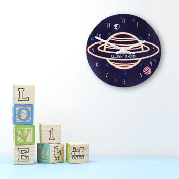Personalised Out Of This World Space Wall Clock, 2 of 10