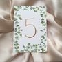 Eucalyptus Table Name Or Number Card, thumbnail 2 of 2