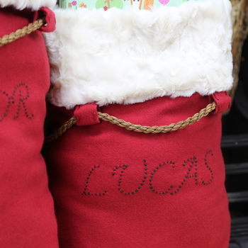 Luxury Christmas Santa Sack In Many Sizes, 6 of 12