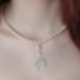 Pearl Necklace With Silver Pendant, thumbnail 2 of 4