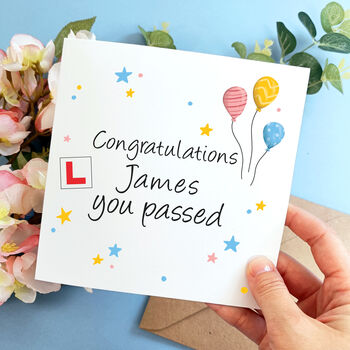 Driving Test Congratulations Card, 2 of 4