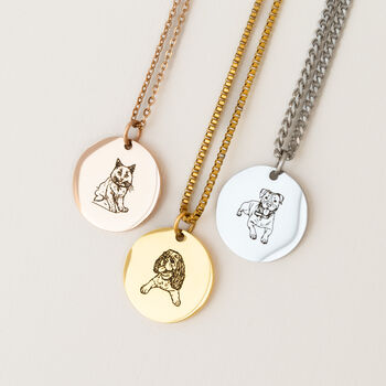 Custom Pet Portrait Necklace, 3 of 10