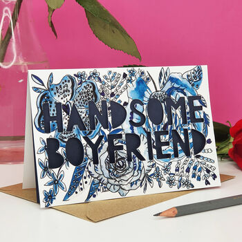 Paper Cut Card For Husband Or Boyfriend, 2 of 3