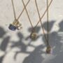 Raw Crystal Gemstone Birthstone Necklace, thumbnail 2 of 6