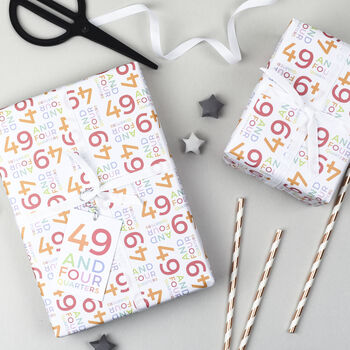 50th Birthday Wrapping Paper Set, 4 of 11