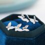 Sterling Silver Butterfly Crawler Earrings, thumbnail 3 of 11