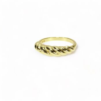 Croissant Signet Rings, Gold Vermeil 925 Silver, 2 of 7