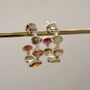 Mixed Tourmaline Sterling Silver Hoop Earrings, thumbnail 11 of 12