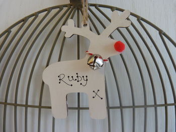 Personalised Christmas Reindeer Decoration, 2 of 3