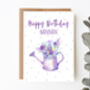 Personalised Adult Birthday Card Watering Can, thumbnail 1 of 5