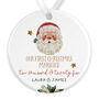 Personalised Ceramic First Christmas Married Tree Bauble In Various Designs, thumbnail 5 of 6