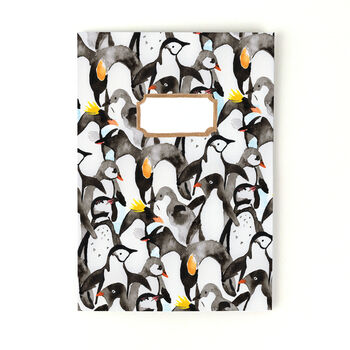 Waddle Of Penguins Print A5 Lined Journal, 5 of 10