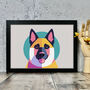 German Shepherd Dog Illustration Art Print, thumbnail 2 of 2