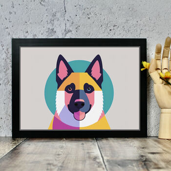 German Shepherd Dog Illustration Art Print, 2 of 2