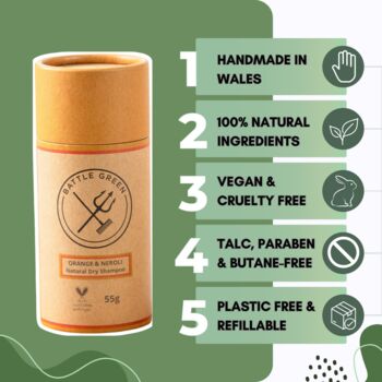 Natural Dry Shampoo Powder 55g, 11 of 12