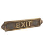 Personalised Exit Brass Plaque With Vintage Finish, thumbnail 1 of 12