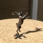 Miniature Bronze Hare Boxing Sculpture 8th Anniversary, thumbnail 4 of 11