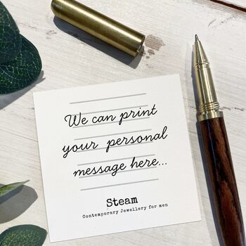 Personalised Men's Steel Tie Clip, Valentine's Gift For Him, 9 of 9