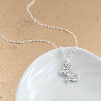 Dainty Butterfly Fingerprint Charm, 3 of 6