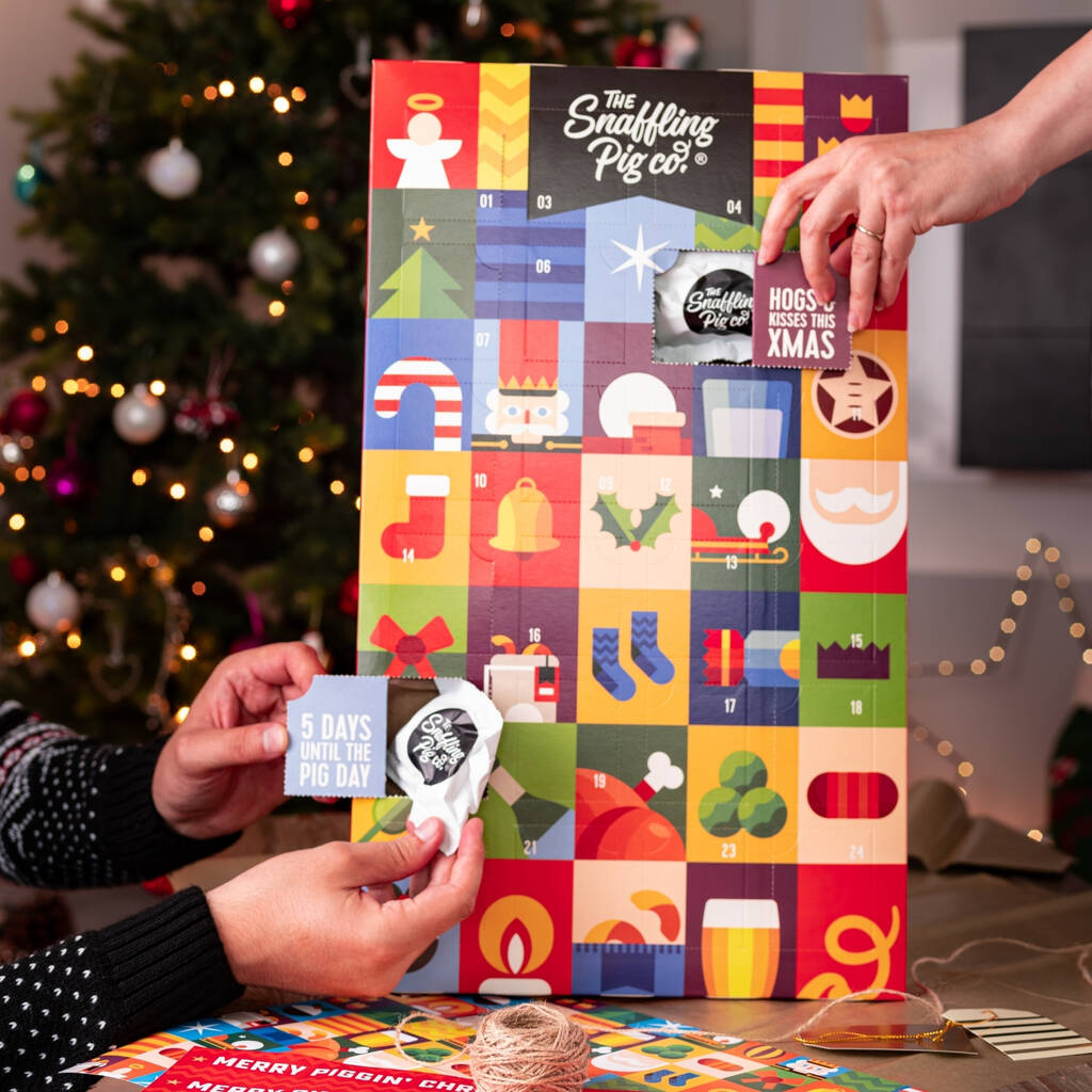 Pork Crackling Mega Advent Calendar By Snaffling Pig | notonthehighstreet.com Pork Crackling Mega Advent Calendar By Snaffling Pig | notonthehighstreet.com
