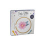 The Beekeeper Pink Flower Design Cross Stitch Kit, thumbnail 2 of 4